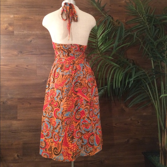 Anthropologie Multicolor Paisley Halter Sundress - Picture 7 of 8